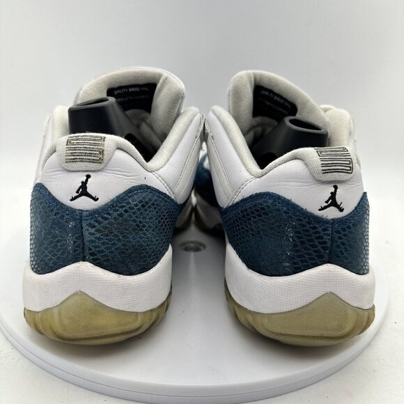 Nike Air Jordan 11 XI Retro Low Men Size 8 Shoes Snakeskin Navy CD6846-102 - Picture 12 of 13